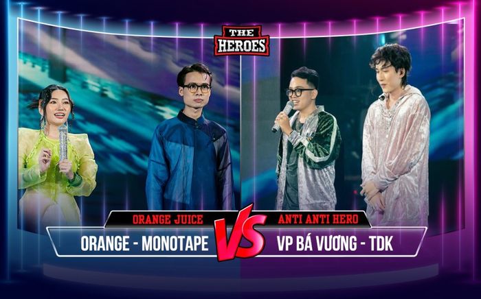 Orange - VP Bá Vương 'so găng' tại Bán kết The Heroes: Màn đối đầu khó nhằn của cặp trai tài gái sắc