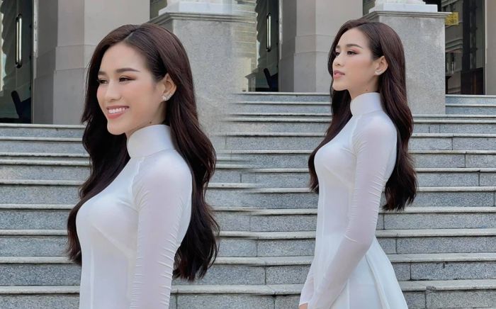 Đỗ Thị Hà diện áo dài trắng tinh khôi đầy ý nghĩa, quay clip chào sân Miss World 2021