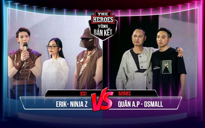 Đại chiến giàu cảm xúc: Erik 'vượt mặt' Quân A.P giành chiến thắng tại Bán kết The Heroes