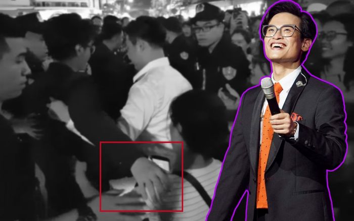 Bảo vệ vây chặt giữa sự kiện, Hà Anh Tuấn vẫn có hành động tinh tế khi thấy fan chen chúc giữa biển người