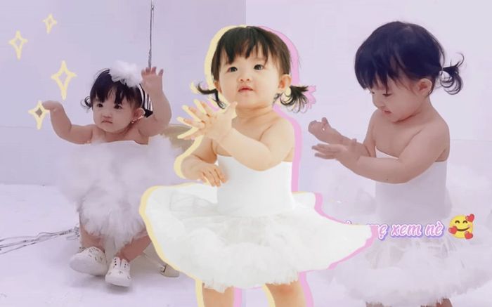 Đang chuyên tâm chụp hình, ái nữ Winnie nhà Đông Nhi cứ nghe trúng nhạc là 'bắt bài liền'