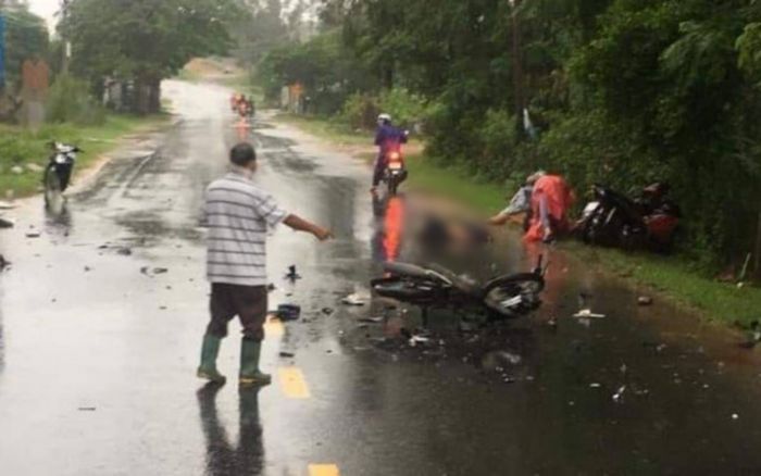 Va chạm liên hoàn giữa 3 xe máy khiến 3 người tử vong ở Quảng Nam