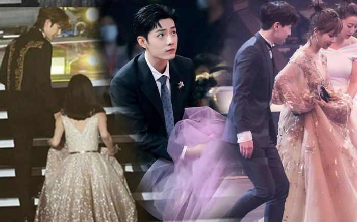 Khoảnh khắc 6 nam thần Cbiz nâng váy cho các mỹ nhân: Không một ai tinh tế, vượt mặt được Tiêu Chiến!