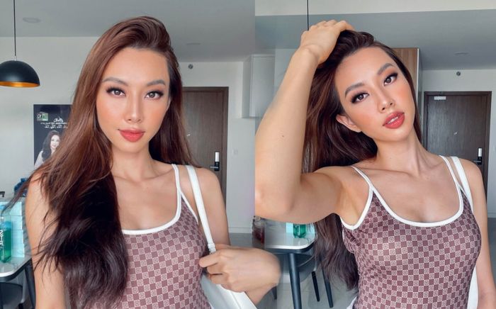 Thùy Tiên trổ tài make-up lên tay nhưng gò bồng đảo phổng phao mới hút chú ý