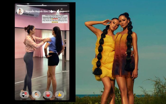 Chỉnh catwalk cho Kim Duyên nhưng đường cong của H'hen Niê mới là 'tâm điểm vũ trụ'