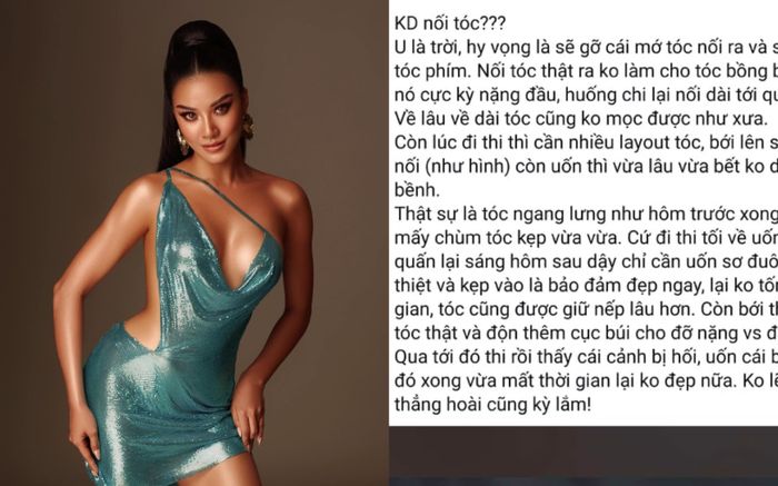 Kim Duyên lộ rõ lỗi làm tóc thiếu tinh tế, fan lo lắng cho sự xuất hiện tại Miss Universe