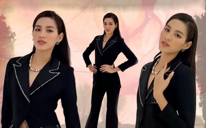 Đỗ Thị Hà diện suit đen, catwalk điêu luyện: Anti-fan tròn mắt vì lên trình rõ rệt