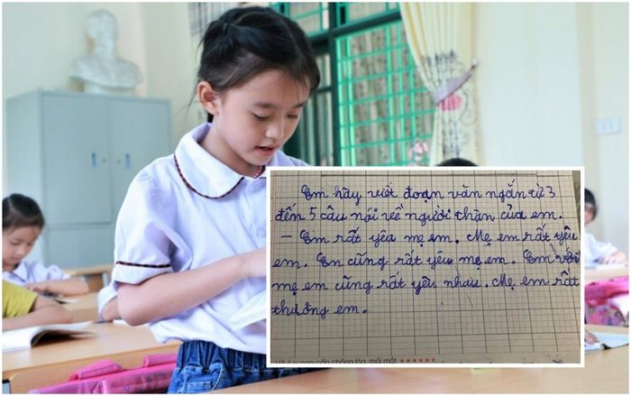 Viết đoạn văn ngắn tả về mẹ, bé gái tiểu học khiến dân mạng cười ngất vì 5 câu như 1
