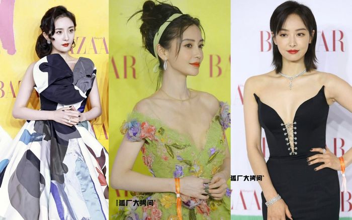 Đêm hội Bazaar 2021: Dương Mịch - Tống Thiến lên đồ 'chặt đẹp' nhau, Angela Baby khoe vòng 1 bức thở
