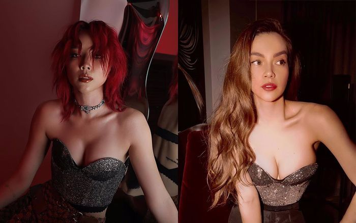 Tóc Tiên, Hà Hồ đọ 'gò bồng đảo' phồn thực cùng mẫu áo croptop o ép