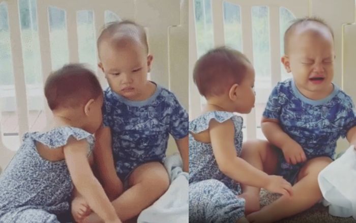 Hà Hồ đi làm, Lisa ở nhà chơi với em nhưng sao lại khiến Leon khóc thét thế này?