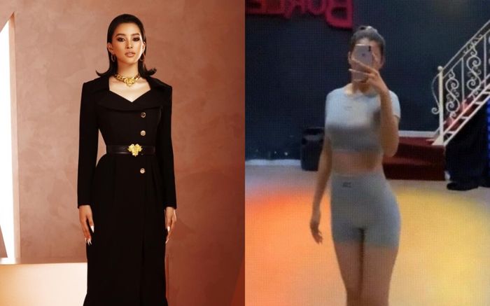 Tiểu Vy diện đồ tập tôn đường cong nhưng lại bị góc quay 'phản chủ'