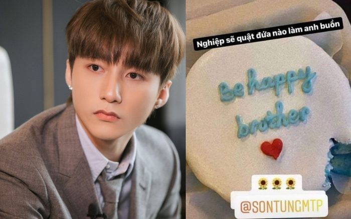 Lại xuất hiện chiếc 'bánh kem trà xanh' liên quan đến Sơn Tùng, lời nhắn cực thâm khiến dân tình xôn xao