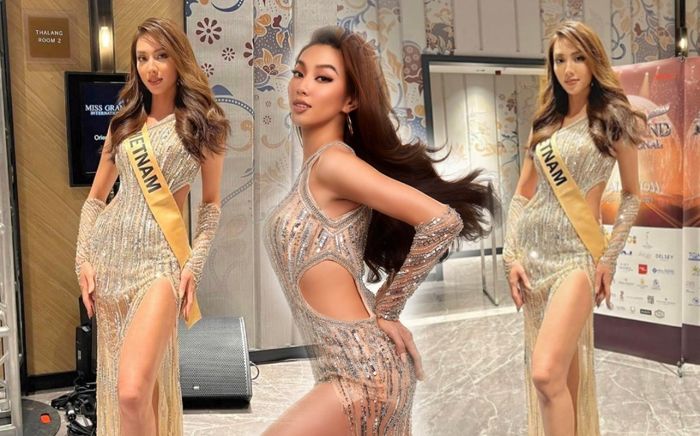 Diện kiến ngài chủ tịch Miss Grand, Thùy Tiên lấn át đối thủ với layout sang chảnh ngời ngời