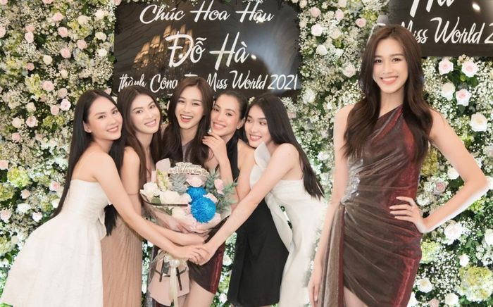 Chị em hoa hậu tiệc tùng chia tay Đỗ Thị Hà trước khi lên đường: Chúc cô út tỏa sáng tại Miss World