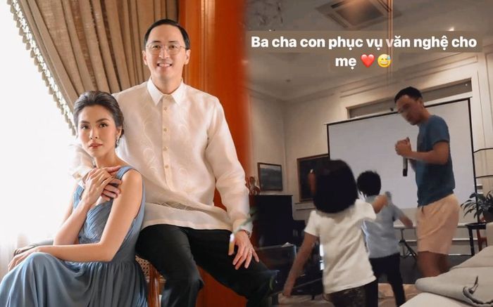 Cuộc sống hạnh phúc của Tăng Thanh Hà: Được chồng và các con phục vụ văn nghệ nhiệt tình