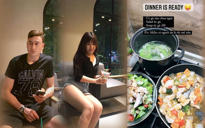 Yến Xuân ăn uống thế này bảo sao đẹp như tạc, khiến Đặng Văn Lâm say đắm