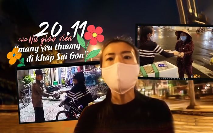 20/11 của nữ giáo viên mang 'yêu thương đi khắp Sài Gòn'