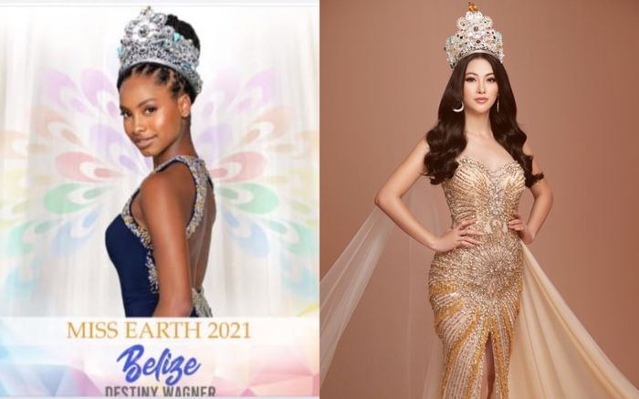 Hoa hậu Phương Khánh gửi lời chúc đến tân Miss Earth 2021 - mỹ nhân da màu Belize