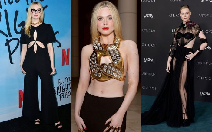 'Tiên nữ mộng mơ' đã là quá khứ, Elle Fanning 'quay xe' sang style cắt khoét khiến fan choáng váng