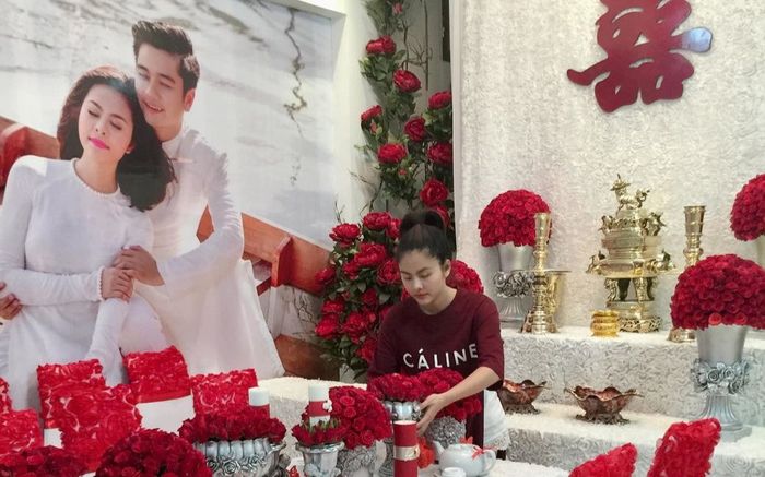 Vân Trang 'mắng yêu' ông xã trong ngày đặc biệt