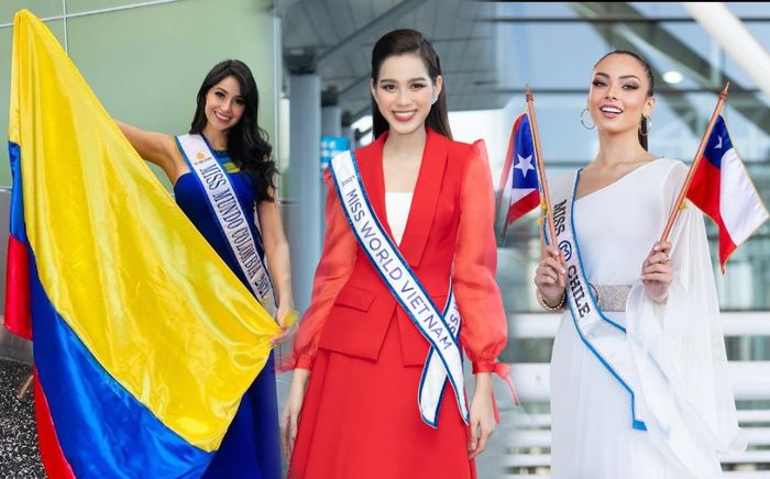 Hết đỏ rực tại sân bay, Đỗ Hà lại ngọt lịm màu hồng tươi ở ngày đầu chào sân Miss World