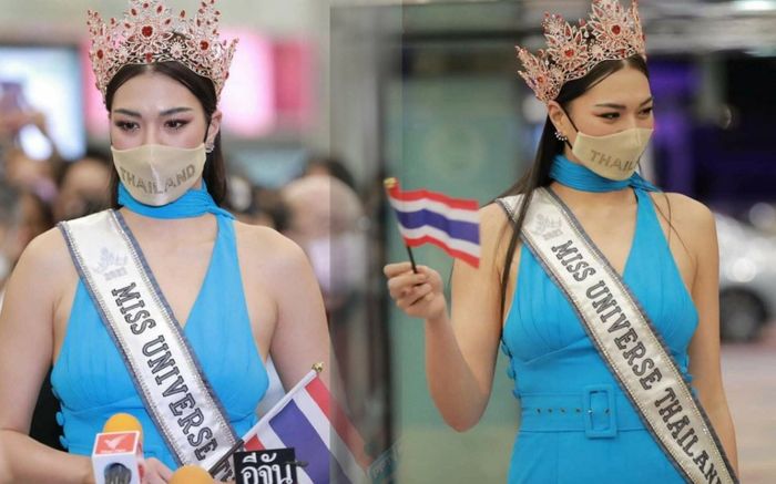 Miss Universe Thái Lan lên đường 'xuất trận', ảnh truyền thông và ảnh fancam khác nhau hoàn toàn