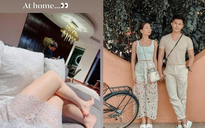 Lệ Quyên diện bộ ngủ gợi cảm, dùng chăn che chắn nhưng vẫn để lộ chi tiết cực kỳ cuốn hút
