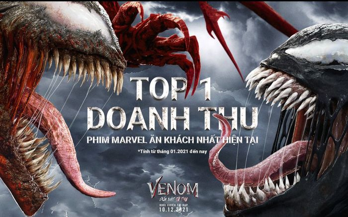 'Venom: Đối mặt tử thù' trở thành phim Marvel có doanh thu cao nhất năm 2021