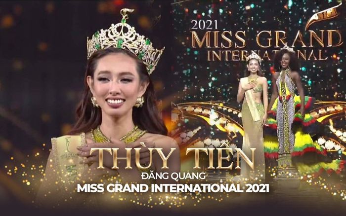 Tự hào nhan sắc Việt: Thùy Tiên đăng quang Miss Grand International 2021