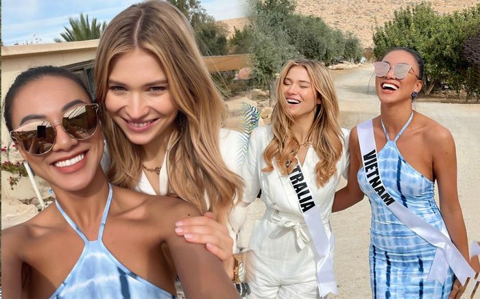 Kim Duyên đọ sắc với chị em Miss Universe, làn da nâu giòn tuyệt đẹp khiến fan mãn nhãn