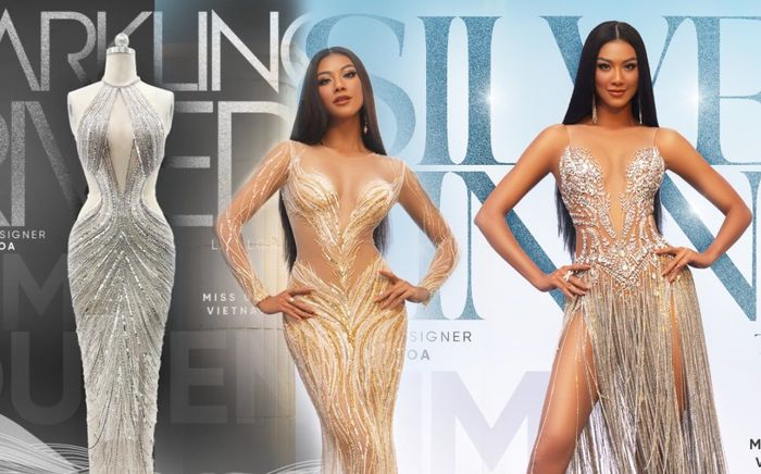 Kim Duyên nhờ fan chọn giúp váy dạ hội đêm chung kết: Tia sáng hay Lấp loáng ấn tượng hơn?