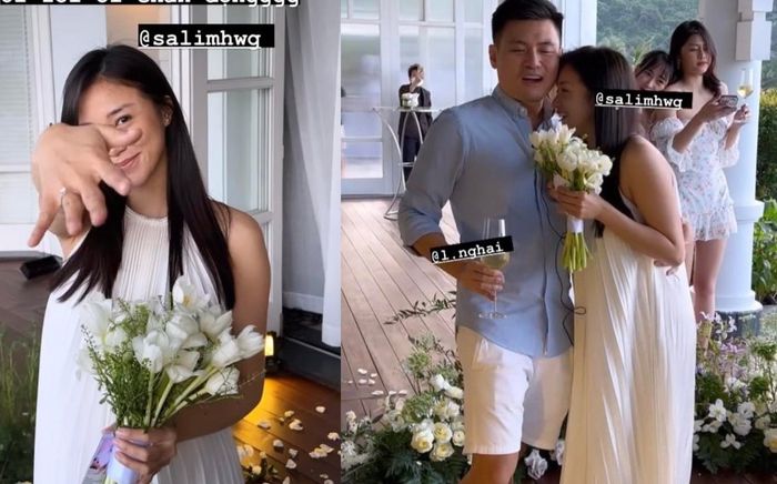 Salim xúc động trước khoảnh khắc cầu hôn của bạn trai thiếu gia, còn đang mang thai con đầu lòng