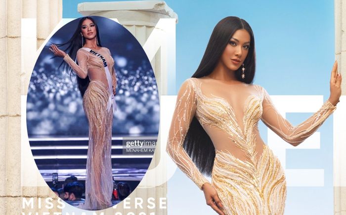 Khoảnh khắc 'triệu view - triệu like' của Kim Duyên với đầm dạ hội My Mekong