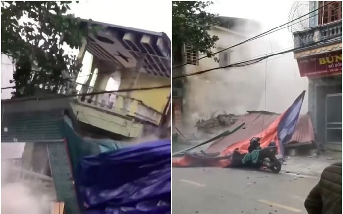 Căn nhà 3 tầng bất ngờ đổ sập hoàn toàn do thi công móng nhà: Hàng xóm xây lại nhà mới cho nạn nhân