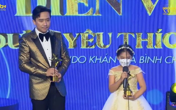 Ngôi Sao Xanh 2021: Trấn Thành cảm ơn sao nhí 'nương tay' để mình nhận giải Diễn viên được yêu thích nhất