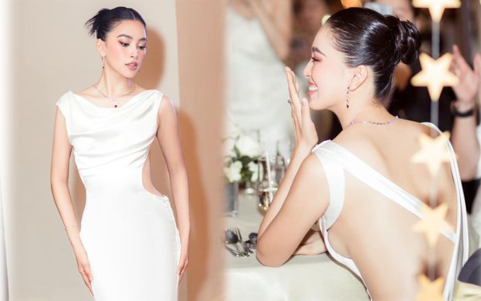 Tiểu Vy mặc kín bưng nhưng lại khiến fan giật mình khi quay lưng