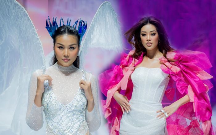 Siêu mẫu Thanh Hằng - Hoa hậu Khánh Vân hóa 'nữ hoàng' trên sàn diễn thời trang