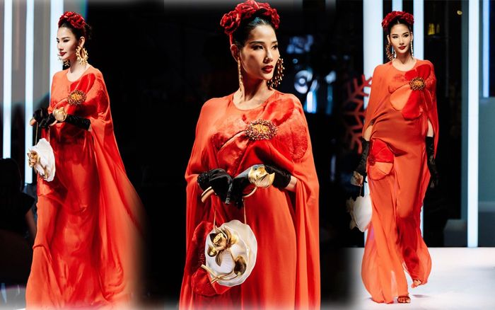 Á hậu Hoàng Thùy diễn vedette, vẻ đẹp nữ quyền ngời sáng trên sàn catwalk