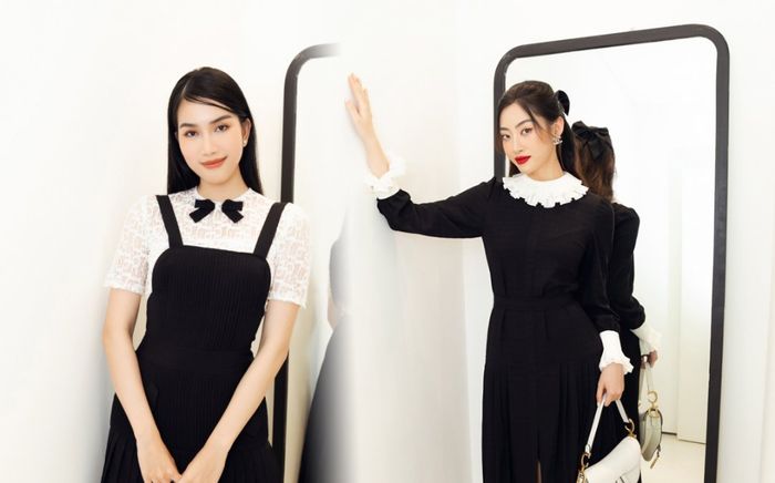 Chị em hoa hậu Lương Thùy Linh - Phương Anh đẹp mê hồn với tone màu kinh điển