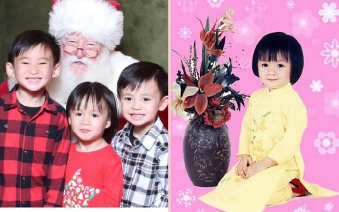'Con cò bé bé' Xuân Mai đăng ảnh gia đình, con gái út chiếm spotlight vì giống mẹ thuở bé như tạc