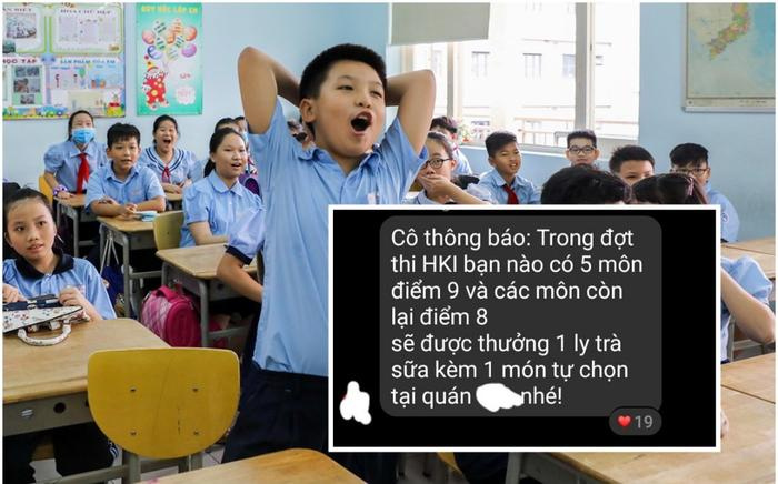 Lớp học rần rần 'thả tim' cho cô giáo bởi thông báo phần thưởng nếu đạt điểm cao bài thi HK1