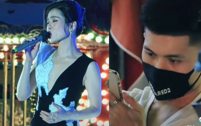 Lâm Bảo Châu mải mê bấm điện thoại lúc Lệ Quyên đang diễn, dân mạng tranh cãi dữ dội