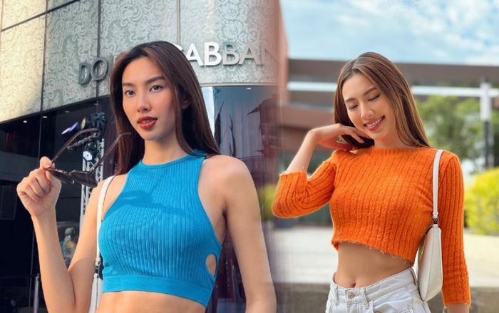Miss Grand Thùy Tiên liên tục mặc croptop khoe eo thon, chiêu đãi mắt fan trên đất Thái
