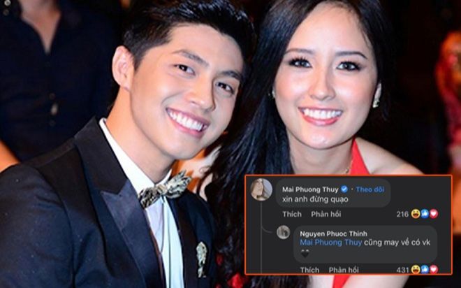 Noo Phước Thịnh công khai gọi Mai Phương Thúy bằng vợ khiến netizen 'rần rần'