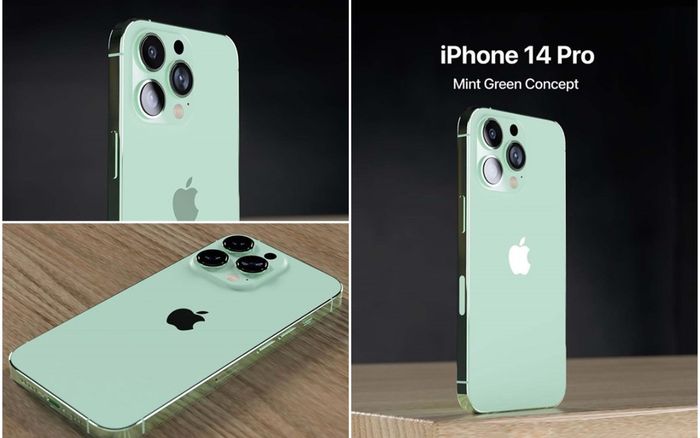 Ngắm thiết kế đẹp không tì vết của iPhone 14 Pro, màu trà xanh bắt mắt