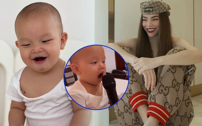 Leon nhà Hà Hồ 'on the mic', bập bẹ hát hò khiến ai cũng bật cười