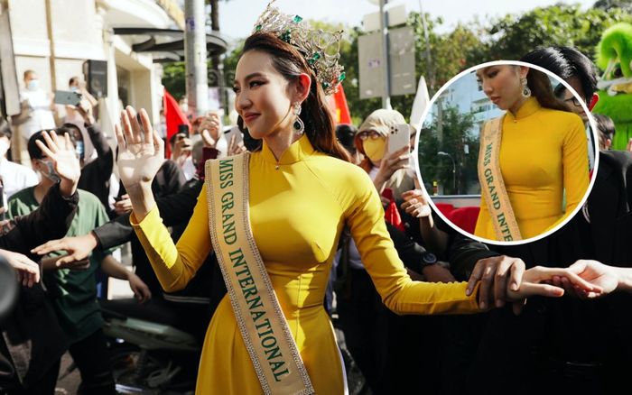 'Xõa' đủ món ngon khi về Việt Nam, Thùy Tiên bất ngờ bị lộ dáng kém nuột khi mặc áo dài