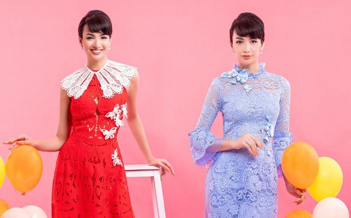 Hoa hậu Ngọc Diễm đẹp tựa nàng thơ với muôn kiểu áo dài đón Tết Nhâm Dần