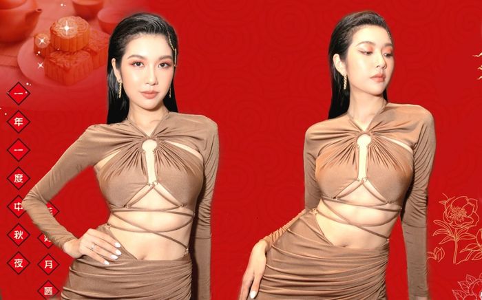 Á hậu Quốc tế Thúy Vân phá cách với váy cut-out: Vòng eo phẳng lì khiến chị em phải ghen tị